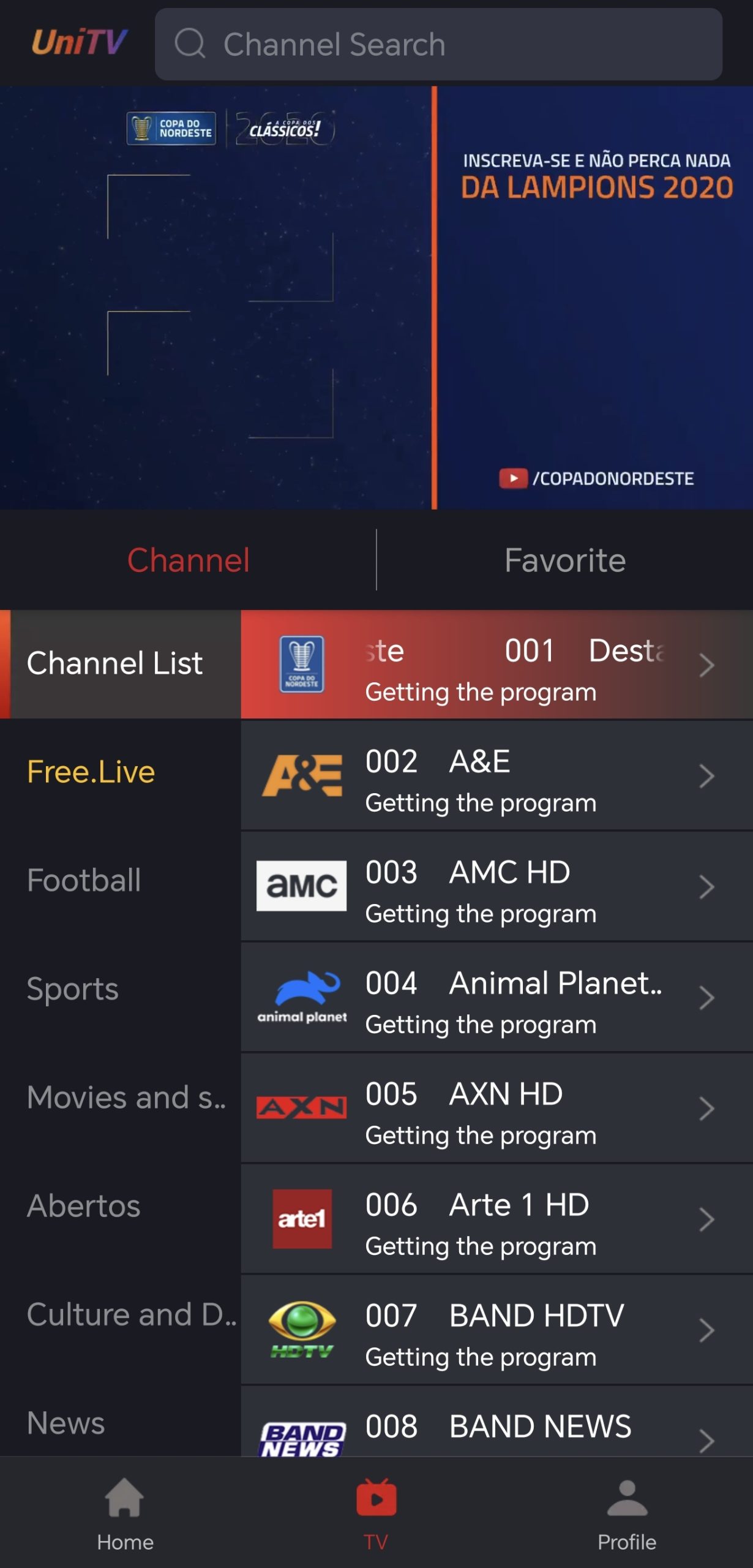 UniTV App - Recursos Avançados